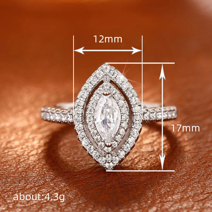 Hollow flower ring atmospheric flower design