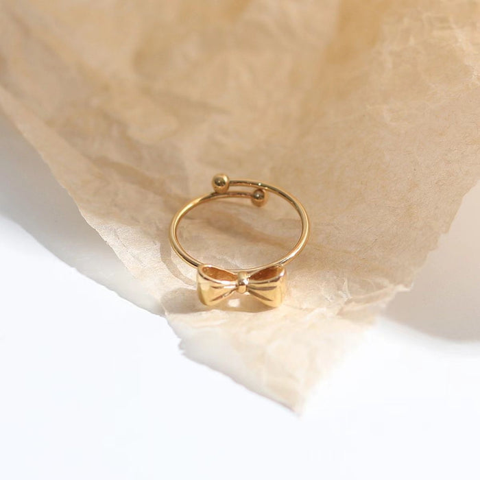 Wholesale stainless steel and titanium steel bow open rings