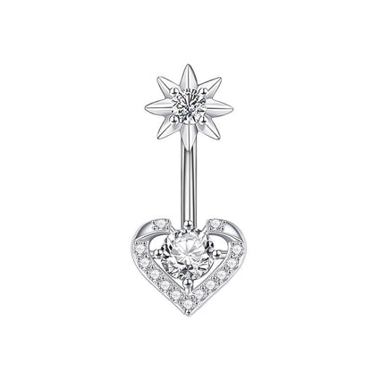 Flower Stainless Steel Curved Barbells for Nave - wallojewerly 