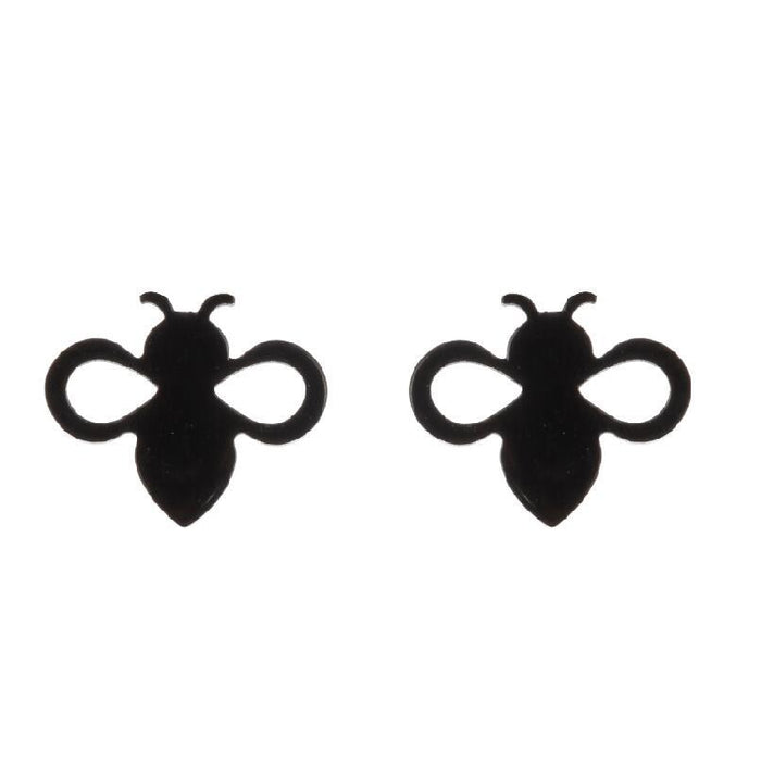 Bee earrings, European and American new cross-border women's simple animal earrings electroplated dolphin Korean earrings wholesale