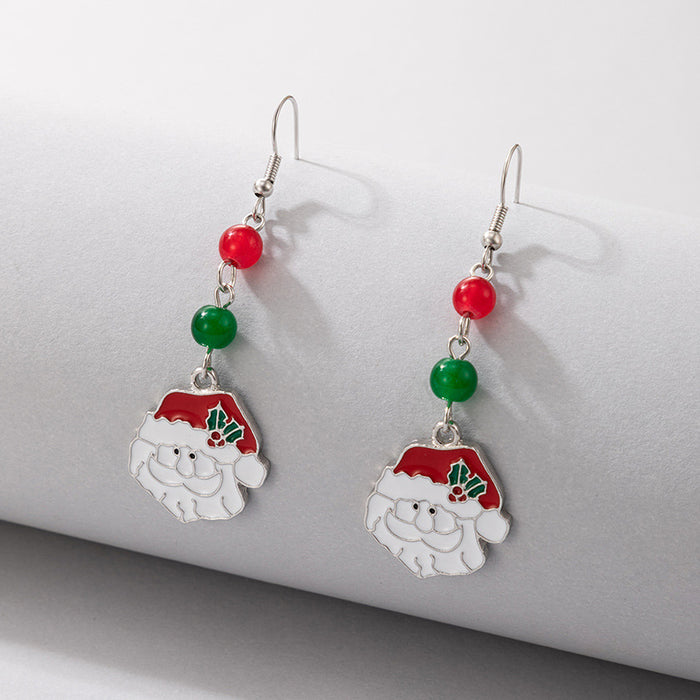 Christmas colorful pearl earrings irregular multi-color earrings