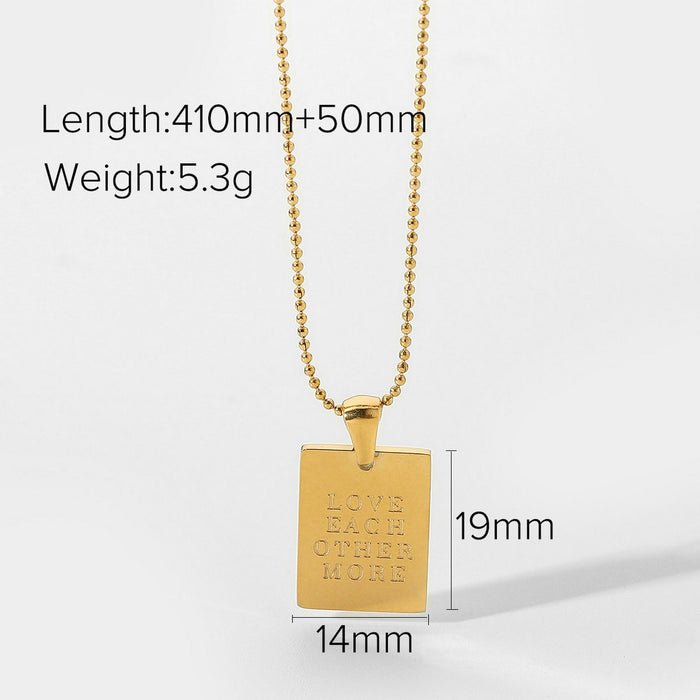 18K Gold-Plated Stainless Steel Star Pendant Necklace with Minimalist Design