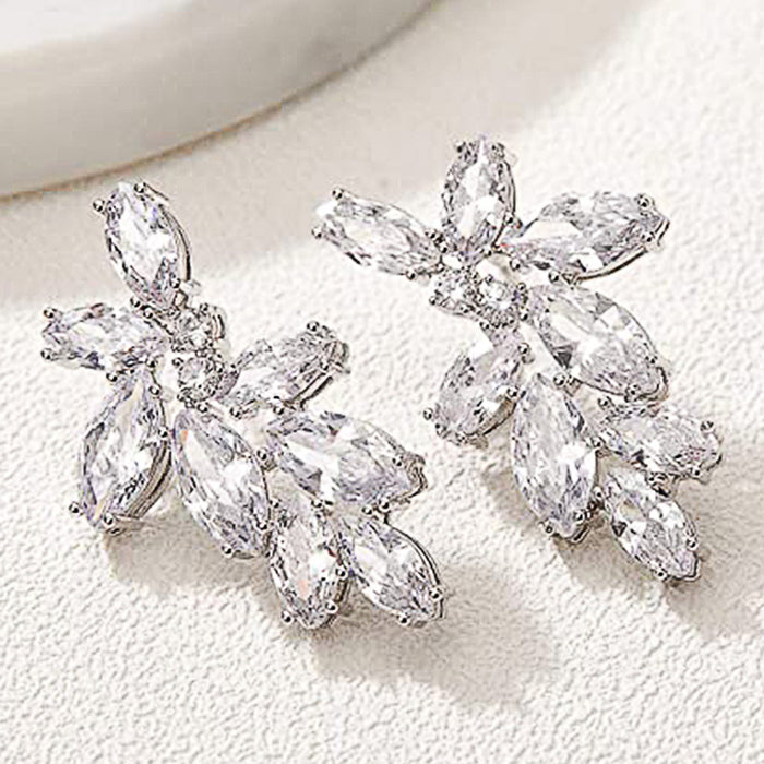 Butterfly Earrings Hollow Zirconia Mini Earrings