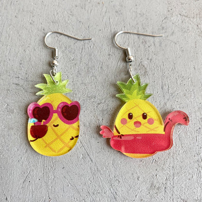 Acrylic avocado earrings