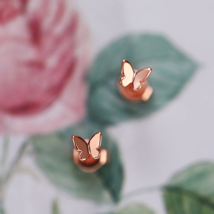 Butterfly earrings, small and ladylike insect earrings