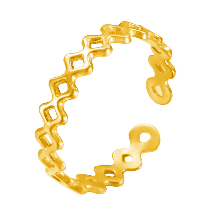 Wholesale irregular multi-layer thin-ring open rings