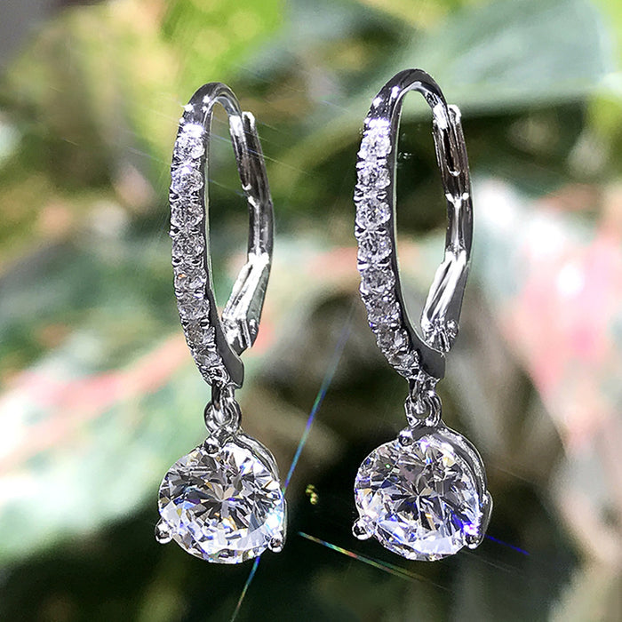 Pendientes de boda con micropavé de circonitas