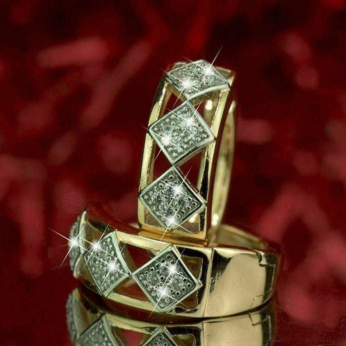 High-grade diamond earrings for internet celebrities, commuting retro earrings for women