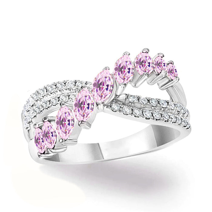 Copper horse eye royal ring for women creative style