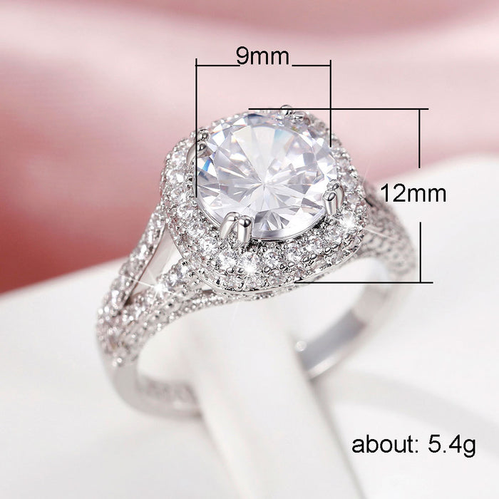 Square bezel diamond engagement ring