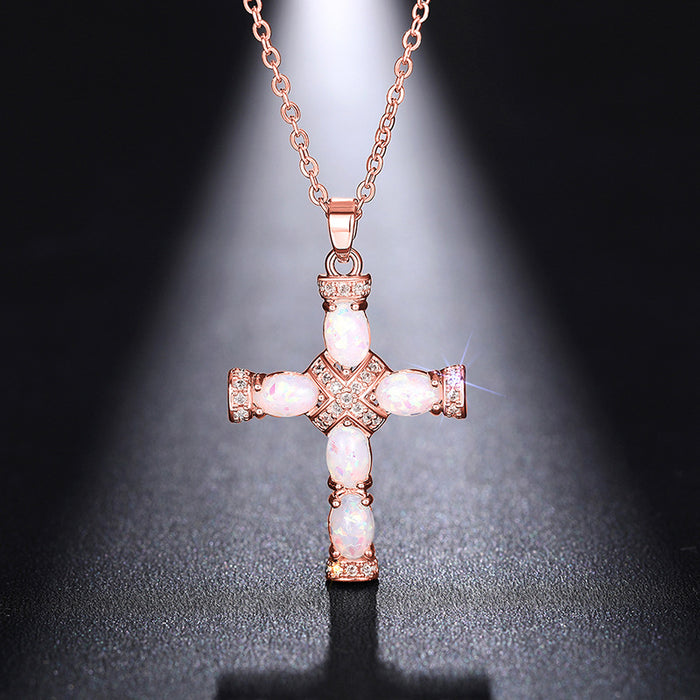 Cross Pendant Necklace Hip-Hop Style Street Clavicle Chain