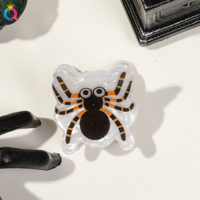 Wholesale Halloween Acrylic Mini Hair Clips Set - Spooky Ghost, Pumpkin, Bat & Witch Hat Hair Claws & Barrettes
