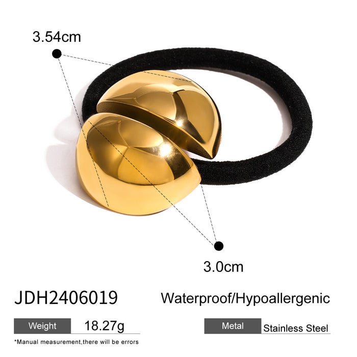 Stainless Steel Hair Tie - High-End Metal Elastic Band for Ponytails