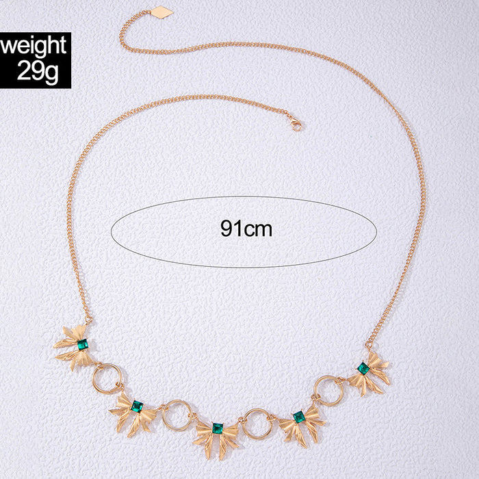 Gold Butterfly Body Chain Retro Fashion Waist Ornament