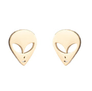 Cartoon stainless steel delicate stud earrings - wallojewerly 