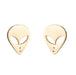 Cartoon stainless steel delicate stud earrings - wallojewerly 