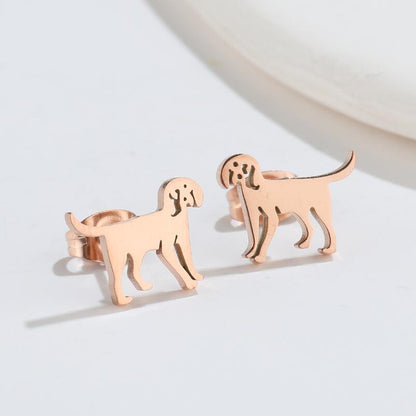 Ghost and Dinosaur Stainless Steel Earrings - 18K Gold Plated Halloween Jewelry