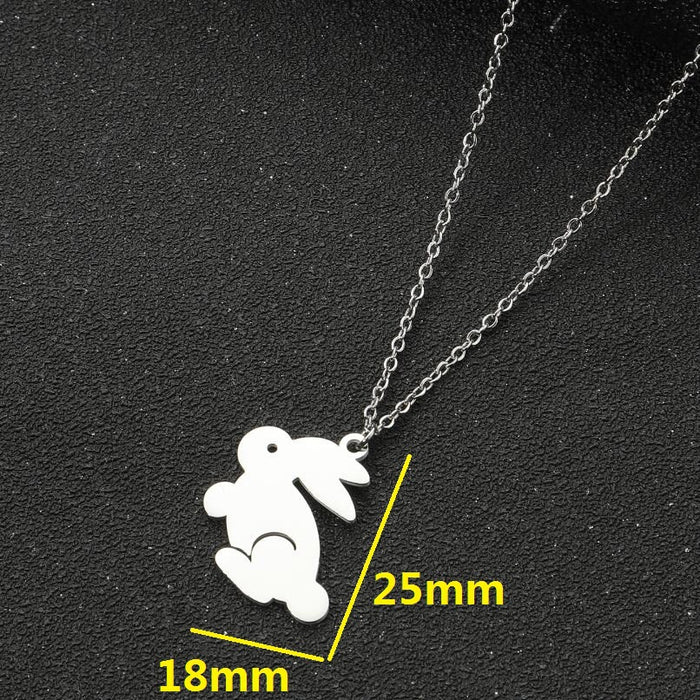 Rabbit Pendant Necklace - Cute and Stylish Animal Jewelry for Women