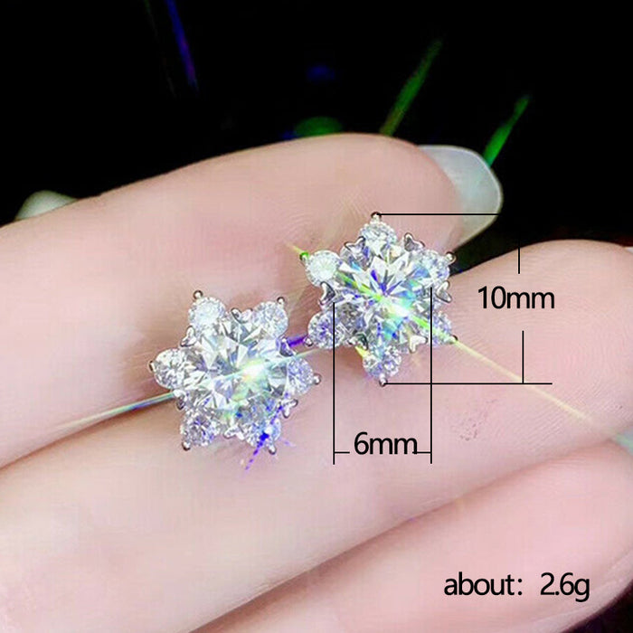 Flower earrings internet celebrity earrings women's earrings