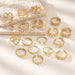 Wholesale non-fading stainless steel titanium steel gemstone diamond open rings - wallojewerly 