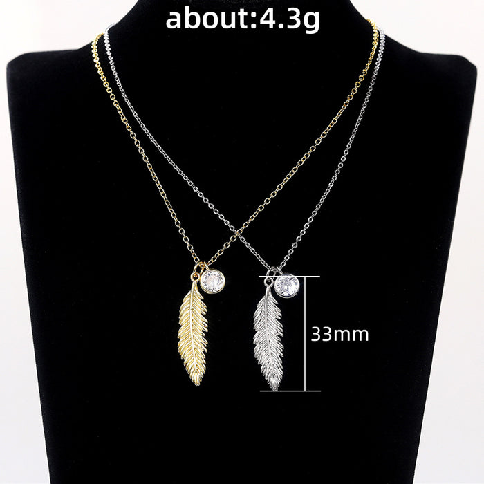 Bohemian Feather Tassel Pendant Women's Necklace