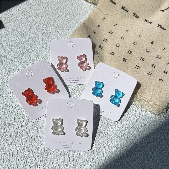 Gummy Bear Earrings Gradient Color Juice Earrings