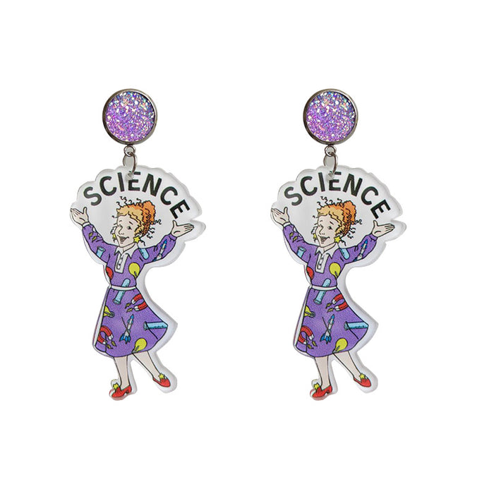 Shiny Teachers' Day Acrylic Earrings