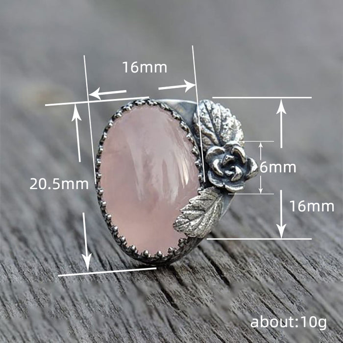 Vintage flower and leaf engraved ring