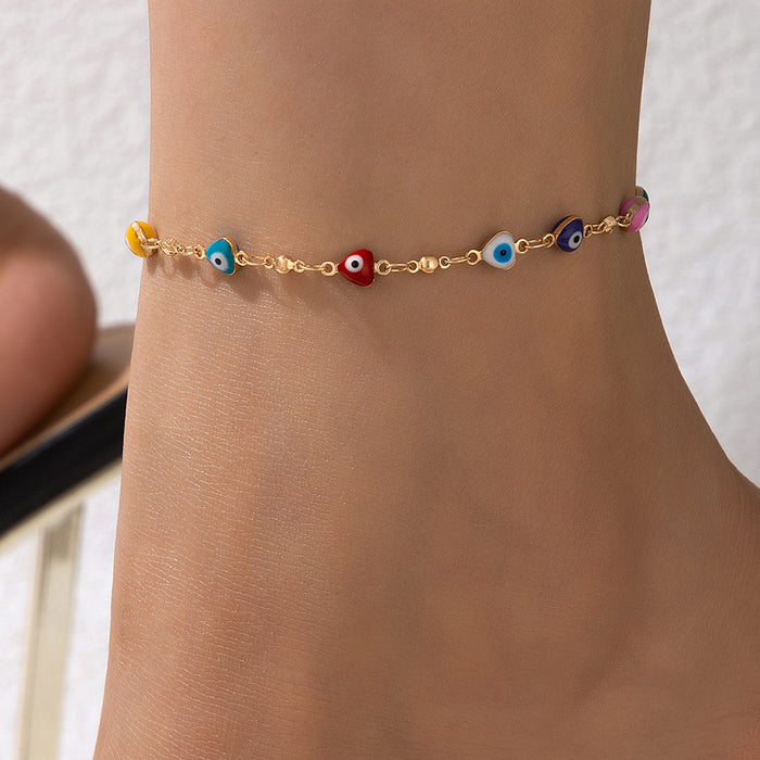 Star Tassel Anklet Set - Multilayer Woven Rope Jewelry