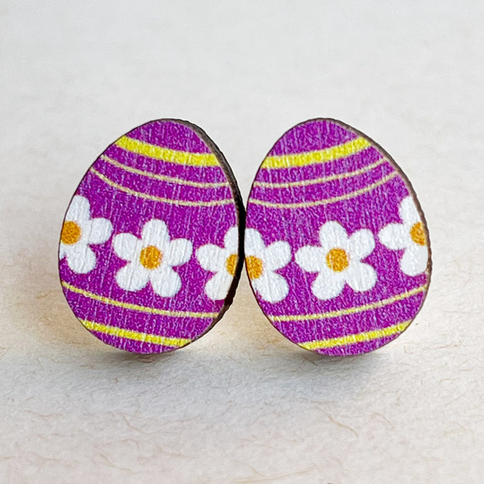 Easter Spring Summer Cute Bunny, Egg, Mushroom, and Butterfly Stud Earrings