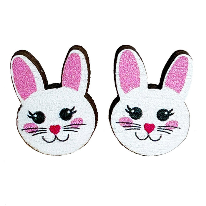 Easter Spring Summer Cute Bunny, Egg, Mushroom, and Butterfly Stud Earrings