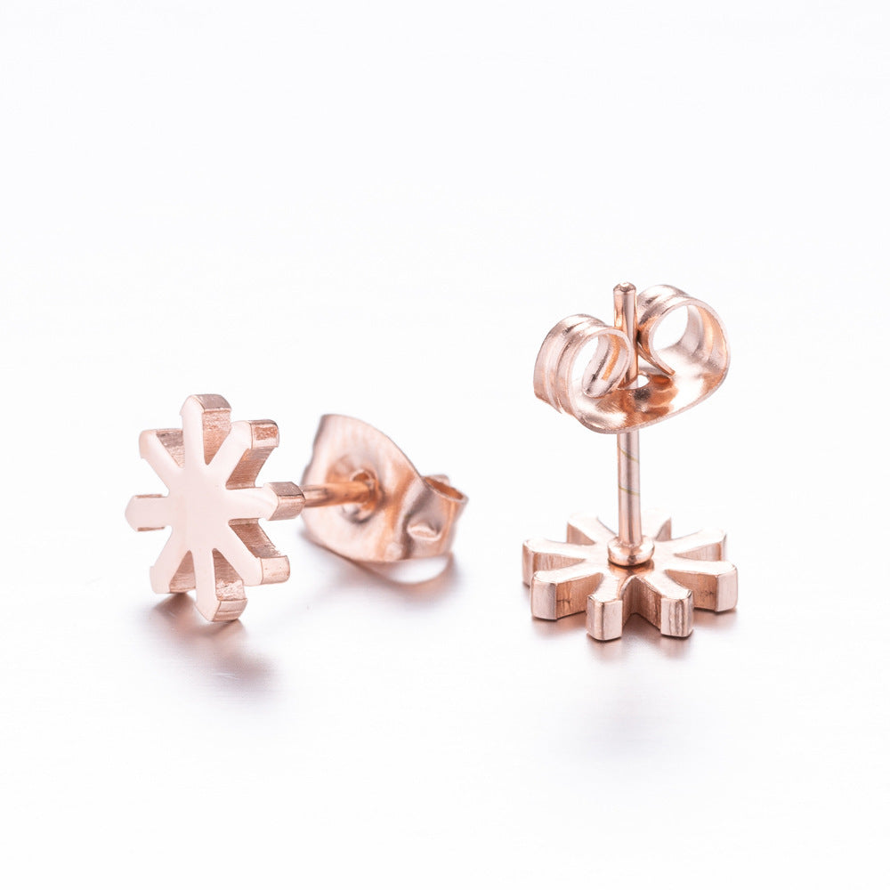 Geometric Yoga Lightning Stainless Steel Stud Earrings - Bold and Stylish Jewelry for a Unique Look