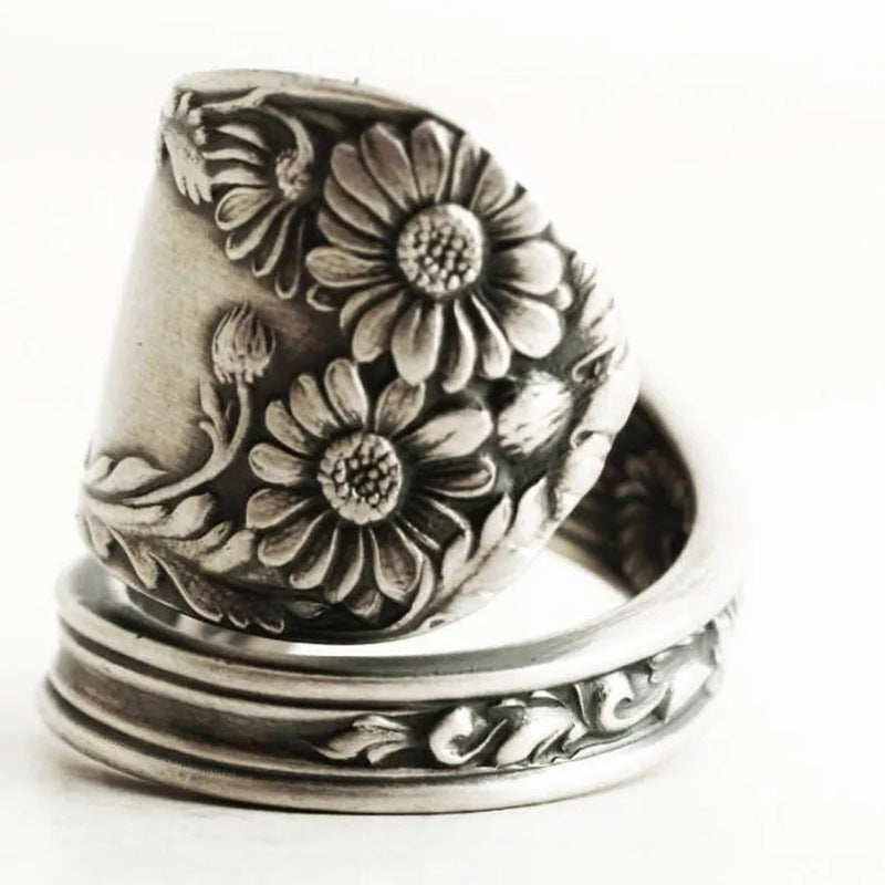 Anillo con clip para oreja de espina, estilo punk, diseño hueco, joyería