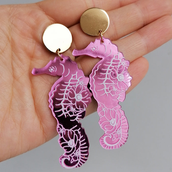 Marine life acrylic earrings