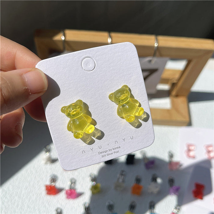 Gummy Bear Earrings Gradient Color Juice Earrings