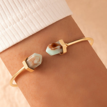 Floral Pearl Cuff Bracelet – Delicate Flower Jewelry