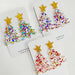 Clear Acrylic Christmas Tree Christmas Earrings - wallojewerly 