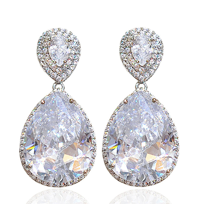 Teardrop Bridal Earrings