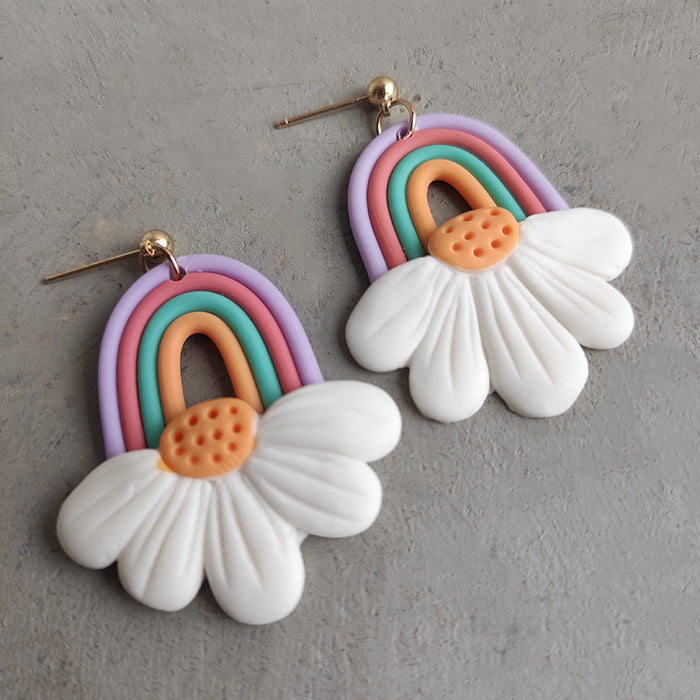 Handmade Soft Clay Earrings - Unique and Trendy, Perfect for Students