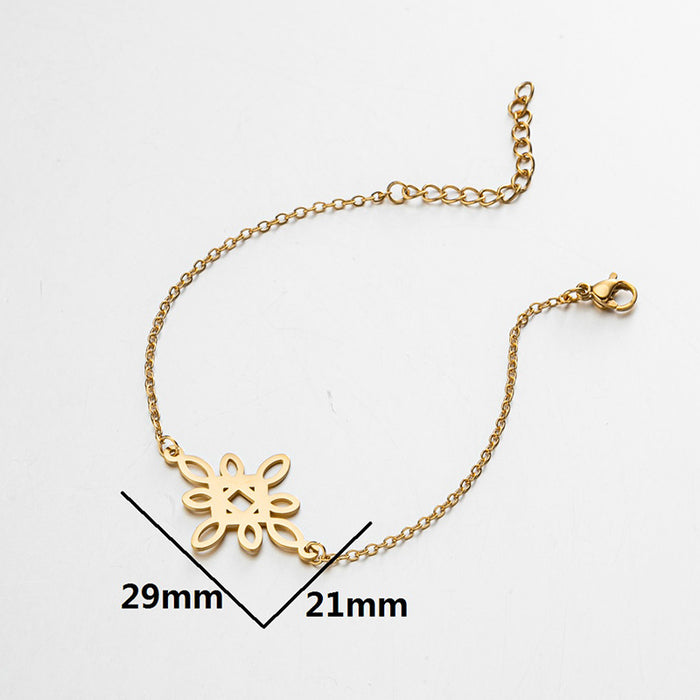 Chinese knot pendant bracelet, Korean simple cold style jewelry wholesale