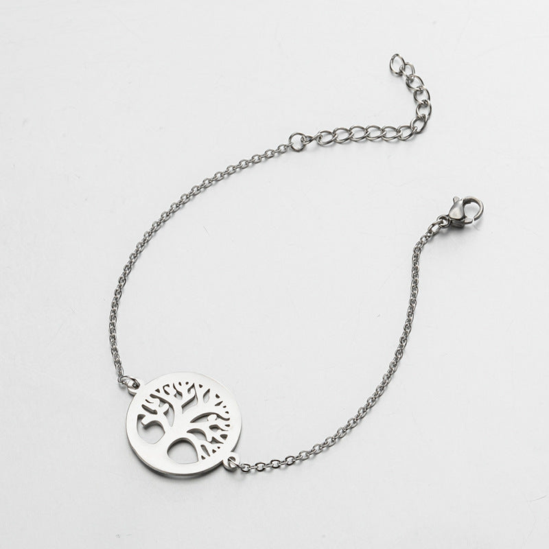 Tree of life coconut tree pendant bracelet, fashionable lotus bracelet cross-border wholesale