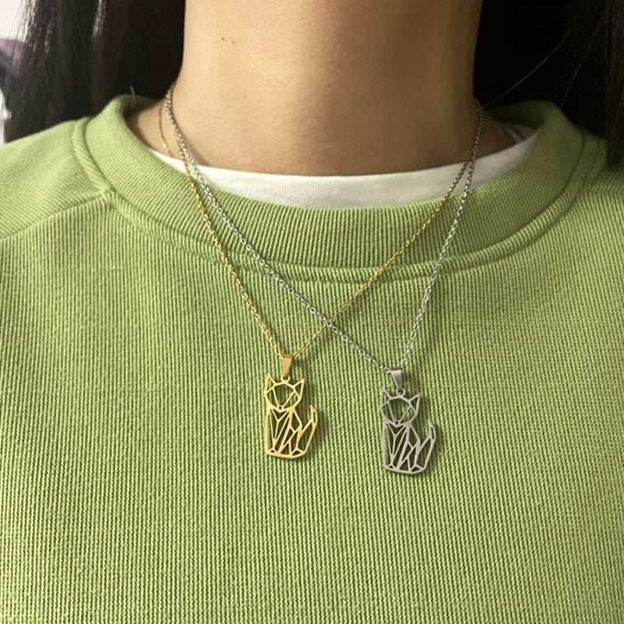 Fox Pendant Sweater Chain - Cute and Stylish Animal Jewelry for Autumn and Winter