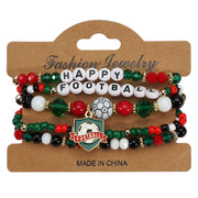Wholesale Beaded Bracelets Featuring 2026 World Cup Soccer Ball and Sneaker Elements - wallojewerly 