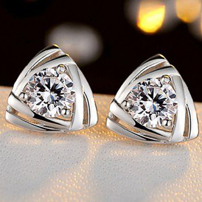Heart shaped earrings for students women