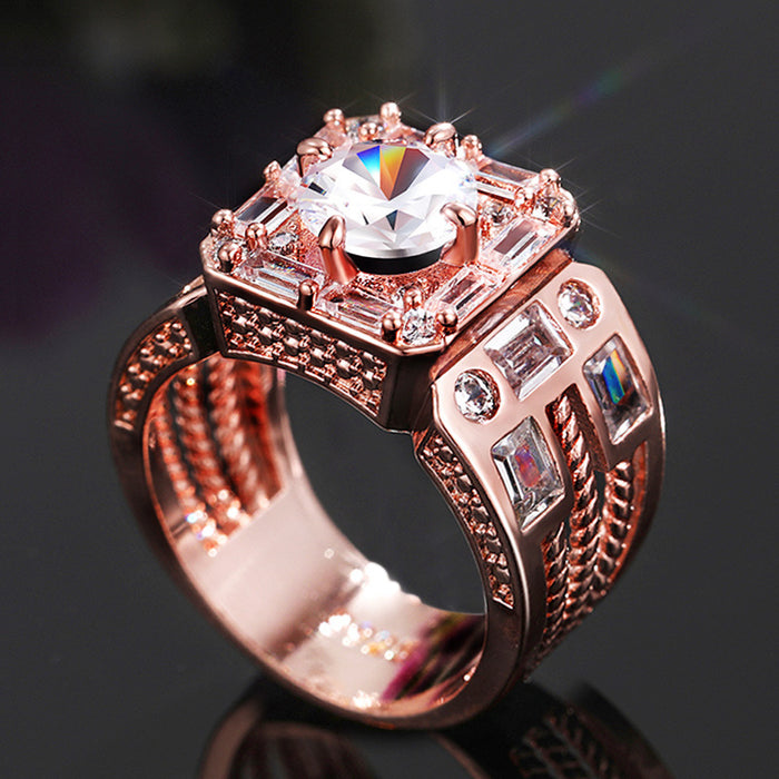 Domineering men's wedding ring personality wide version men and women ring