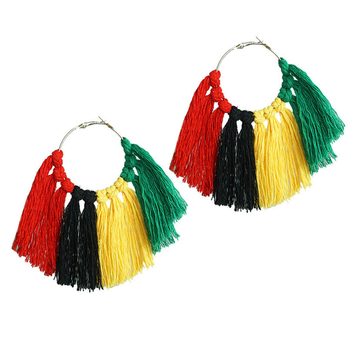 Pendientes africanos con estilo festivo de Juneteenth