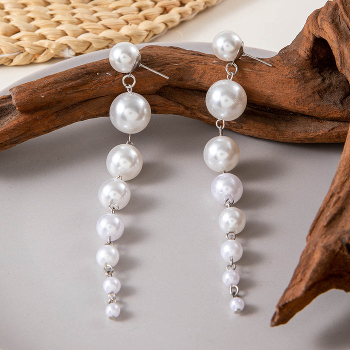 Pearl headband earrings princess style pearl jewelry set