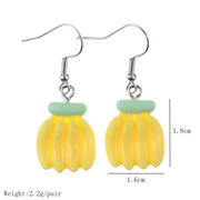 Real mini banana earrings - wallojewerly 