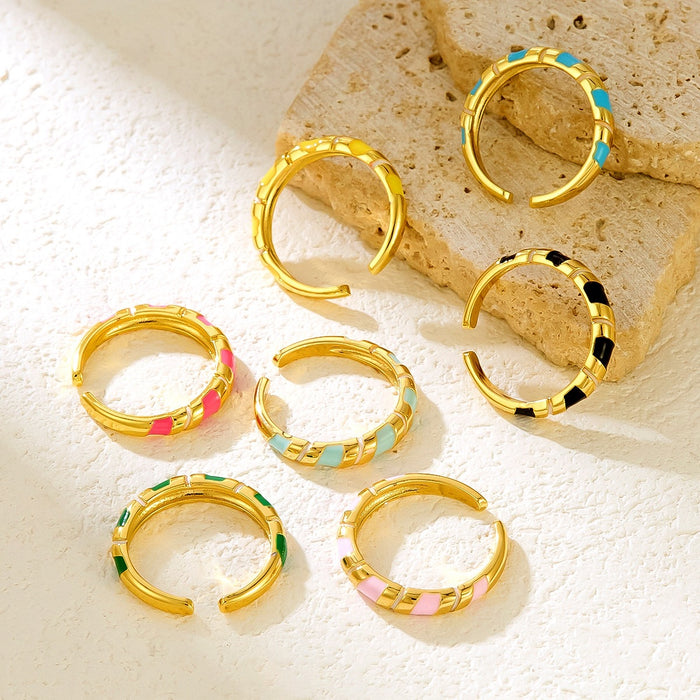 Wholesale vibrant dopamine-colored rings that won't fade.