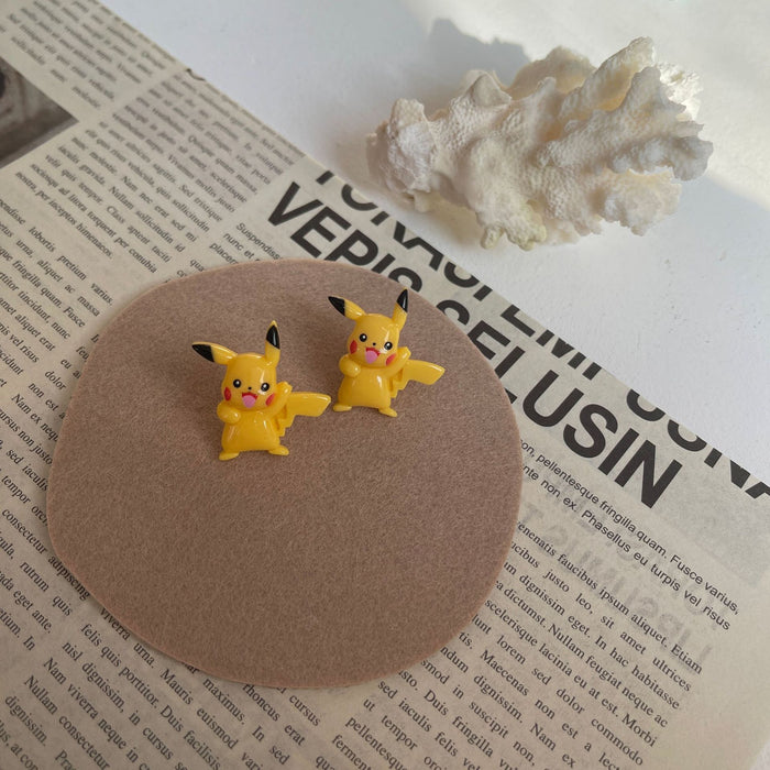 Pikachu earrings Korean cute cute earrings